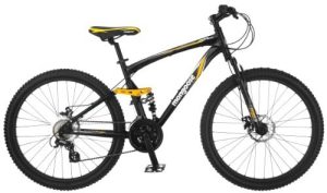 Mongoose Stasis Comp 26-Inch Full Suspension Mountain Bicycle